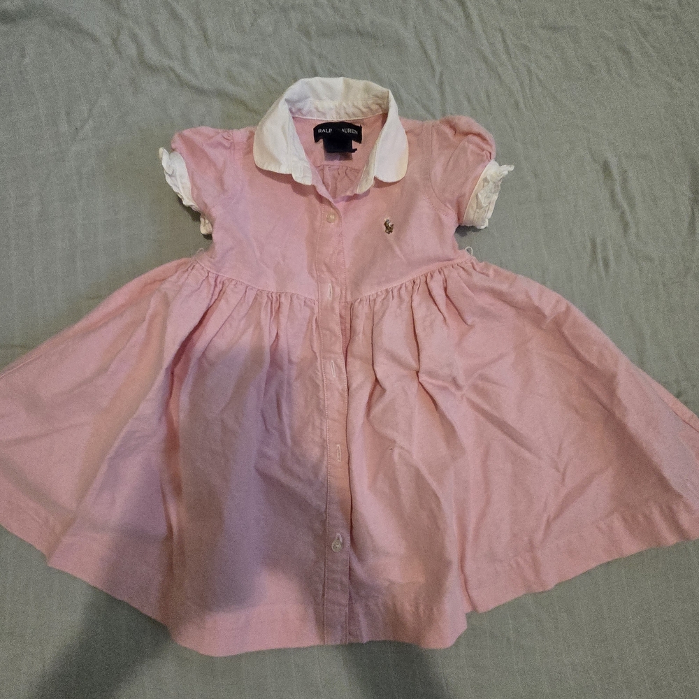 Ralph Lauren Pink  with White Collar